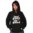 thumbnail image 1 of Feel Do Good Heart Inspiring Saying Women Plus Size Graphic Pullover Hoodie Brisco Brands 2X, 1 of 4