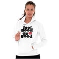 thumbnail image 1 of Feel Do Good Love Giving Kindness Hoodie Sweatshirt Women Brisco Brands X, 1 of 4