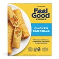 thumbnail image 1 of Feel Good Foods Gluten-Free Chicken Egg Rolls, 9oz, 1 of 8