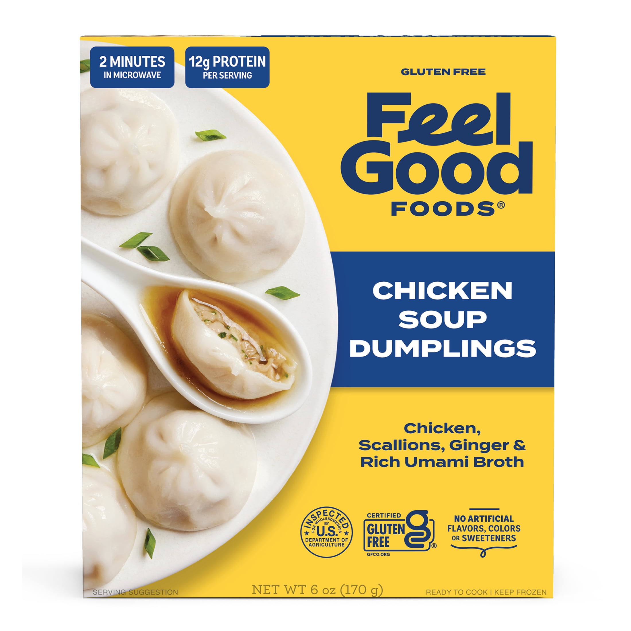 Feel Good Foods Gluten-Free Chicken Soup Dumplings, 6oz