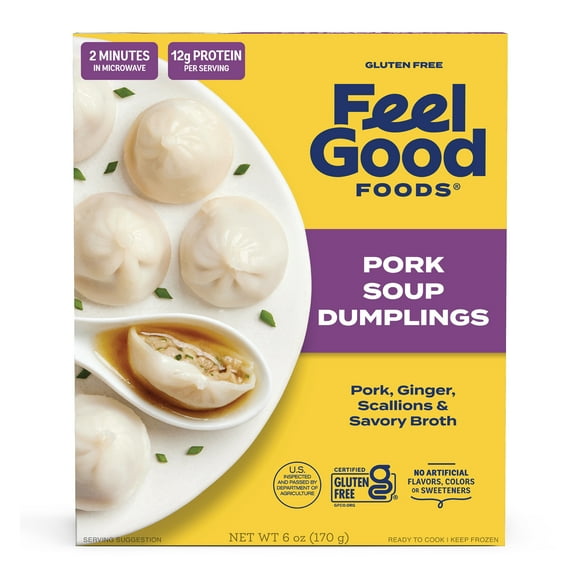 Feel Good Foods Gluten-Free Pork Soup Dumplings, 6oz
