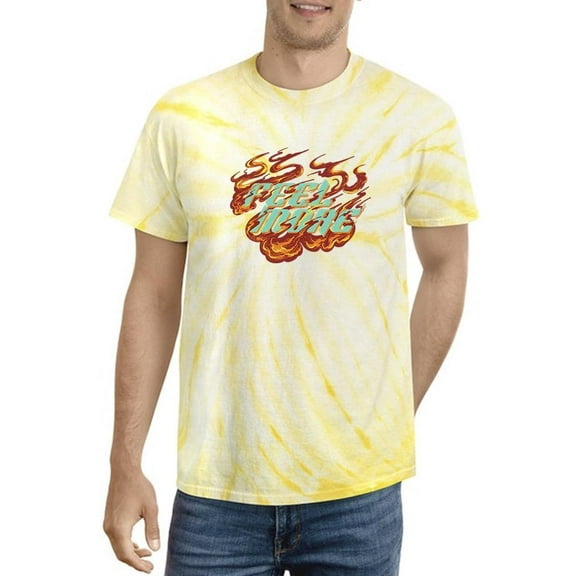 Feel More Flames Design Tie Dye Cyclone Men -Image by Shutterstock, Male x-Large