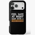 thumbnail image 1 of Feel Safe At Night Sleep With Fireman iPhone Case 17 through 11 Pro Max, 1 of 2