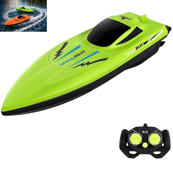 Feel the Speed on the Water – Dual-Motor RC Boat with Extreme Performance, 2.4ghz Remote Control Speedboats, Waterproof Impact-Resistant Aerodynamic Hull, Outdoor Water Toys for Pools and Lakes