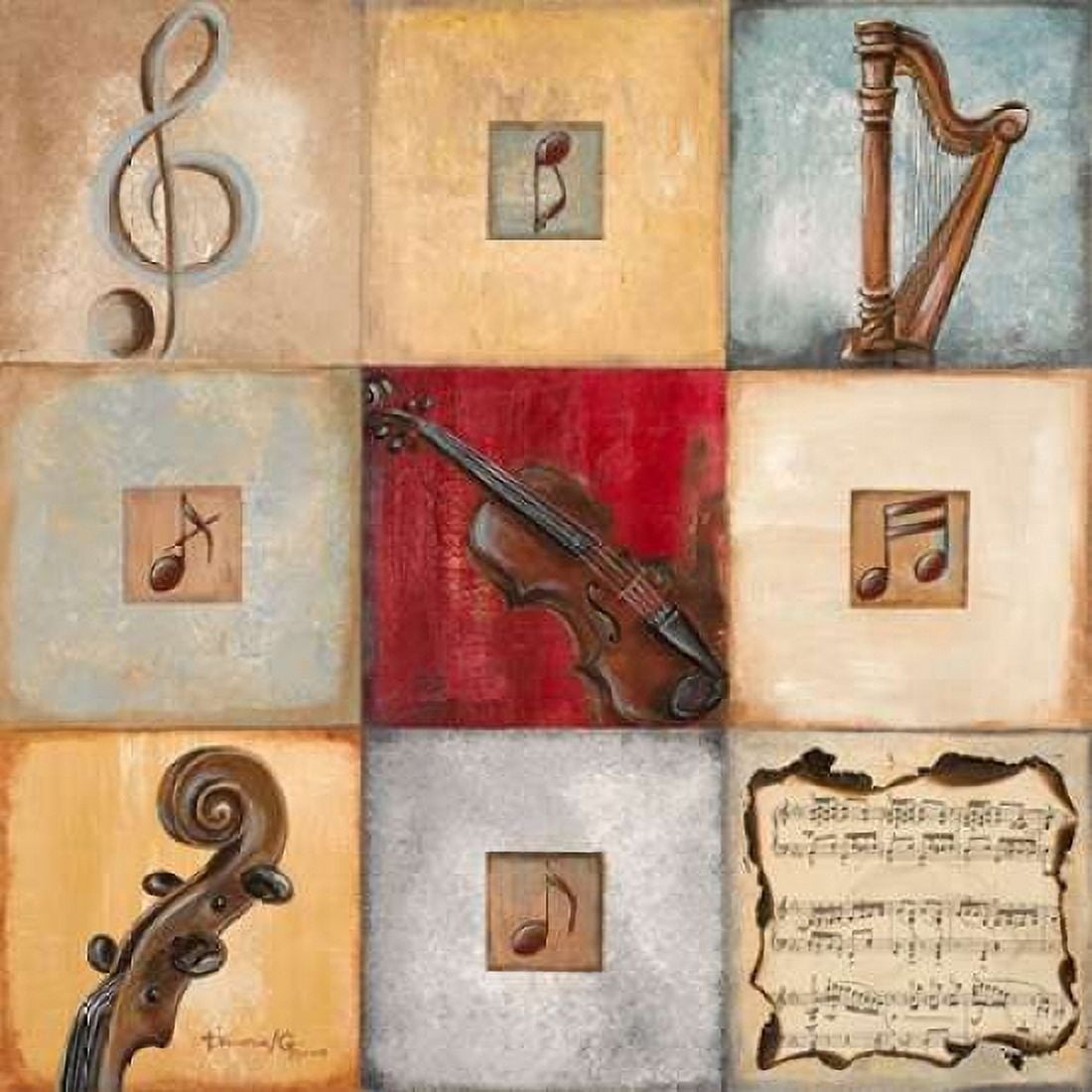 Feel the Music I Canvas Art - Hakimipour-Ritter (24 x 24)