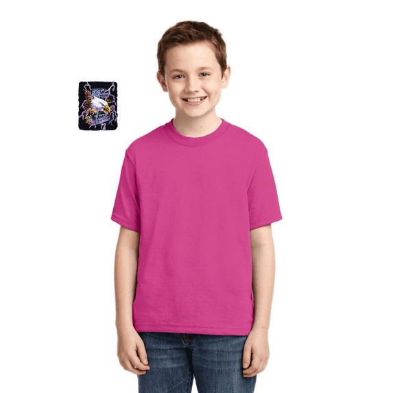 Feel the Wind Retro Heavy Metal Bald Eagles Animal Lover Boys Graphic Youth T-Shirt