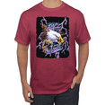 thumbnail image 1 of Feel the Wind Retro Heavy Metal Bald Eagles Animal Lover Graphic T-Shirt, 1 of 1