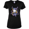 thumbnail image 1 of Feel the Wind Retro Heavy Metal Bald Eagles Animal Lover Womens Graphic T-Shirt, 1 of 1