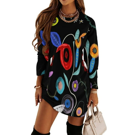 Feel you here forever - Wedding day Long Sleeved Dress Woman clothing Elegant gown birthday dress for women luxury
