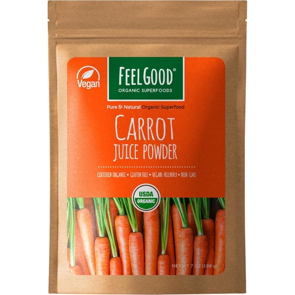 FeelGood Superfoods Fortified Organic Beetroot Powder - Nitric Oxide Booster for Cooking and Smoothies - Pure Beets with 10:1 Beet Root Extract - Supports Cardiovascular and Circulatory Health - 7 oz