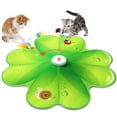 thumbnail image 1 of FeelNeedy 2 in 1 Interactive Cat Toys for Indoor Cats, Automatic Rechargeable Hide and Seek Cat Toy with Moving Concealed Feathers and Red Dot for Cats and Kittens Self Playing, 1 of 10