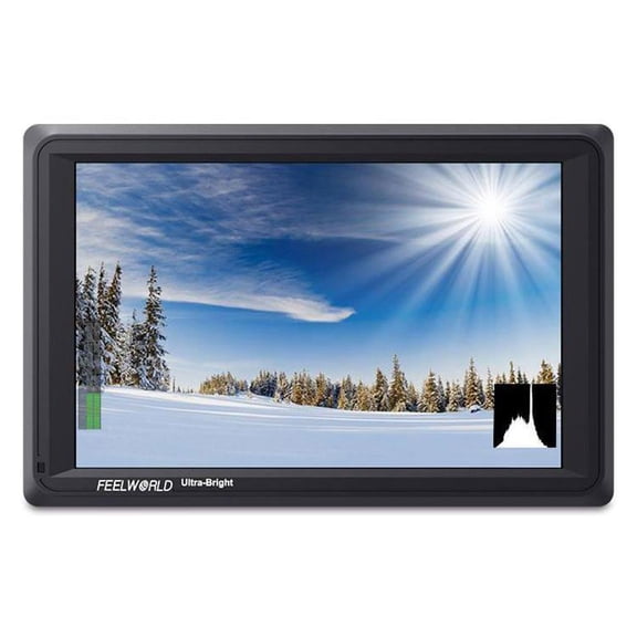 FeelWorld 7-Inch 4K Ultra-Bright Monitor with Loop-Through HDMI and 3G-SDI