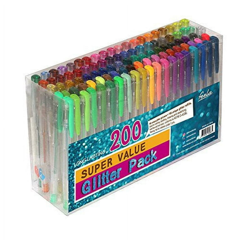 Strengthfully Glitter Gel Pens, Glitter Gel Pen Set, Photographw Glitter  Gel Pens, Pens for Adult Coloring Books Fine Tip Colored Markers Pens