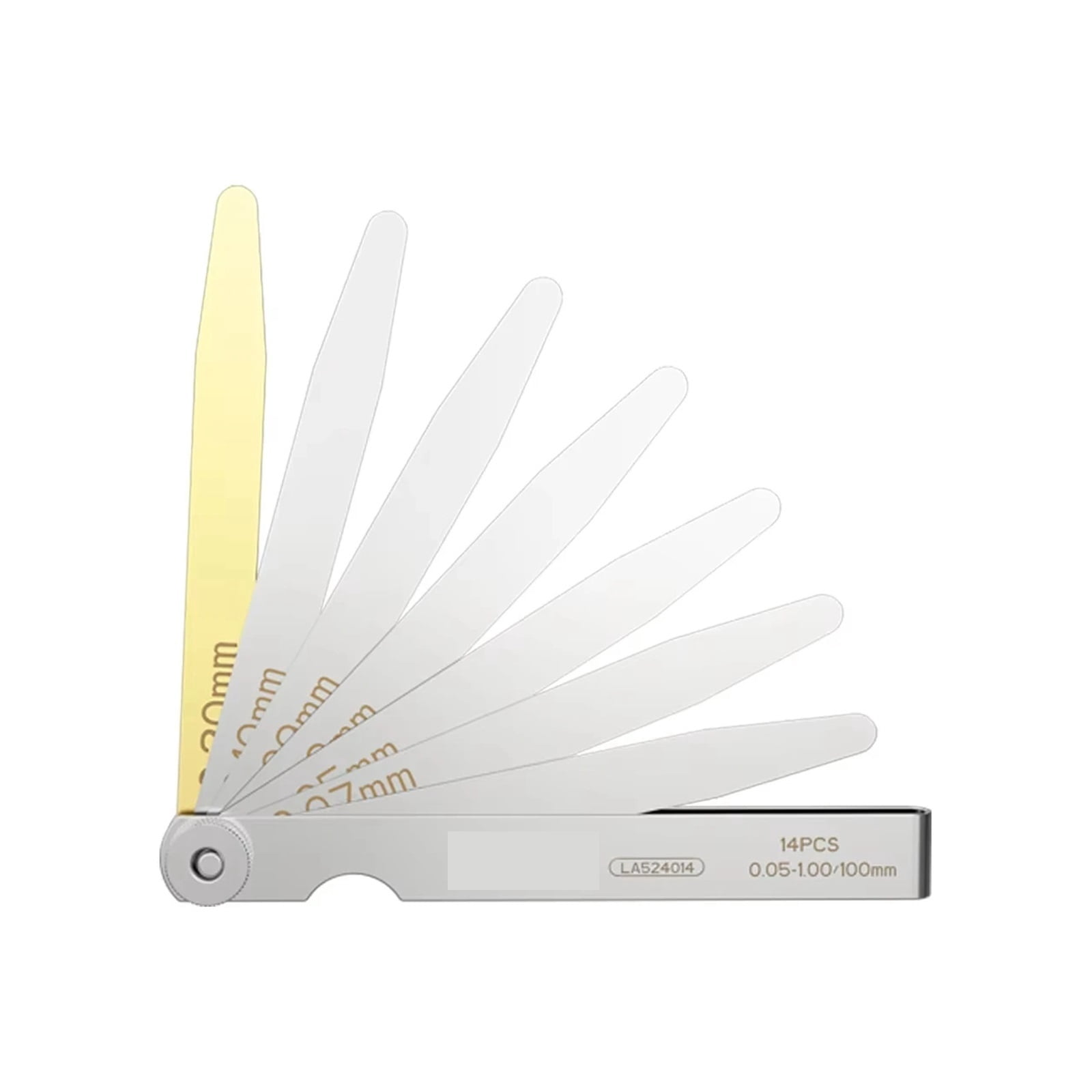 Feeler Gauge Metric 0.02-1mm Thickness Gauge Set For Measure Sheet Gauge Blades Valves Foliage of Valves Gap ,Corrosion-Resistant