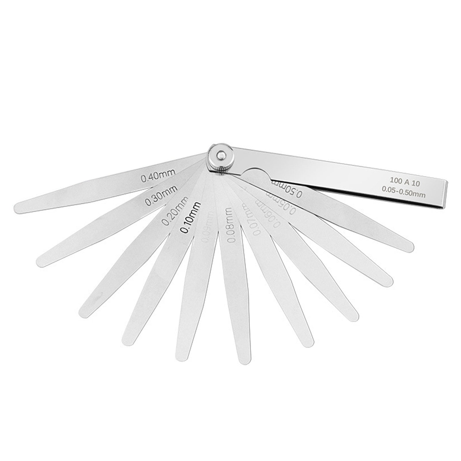 Produktbild von Fühlerlehren-Set 0,01–1 Mm – Edelstahl, Gehärtet, Poliert, Faltbar, Mit Größenprägung, Für Ventilspiel & Spaltmaß-Messung