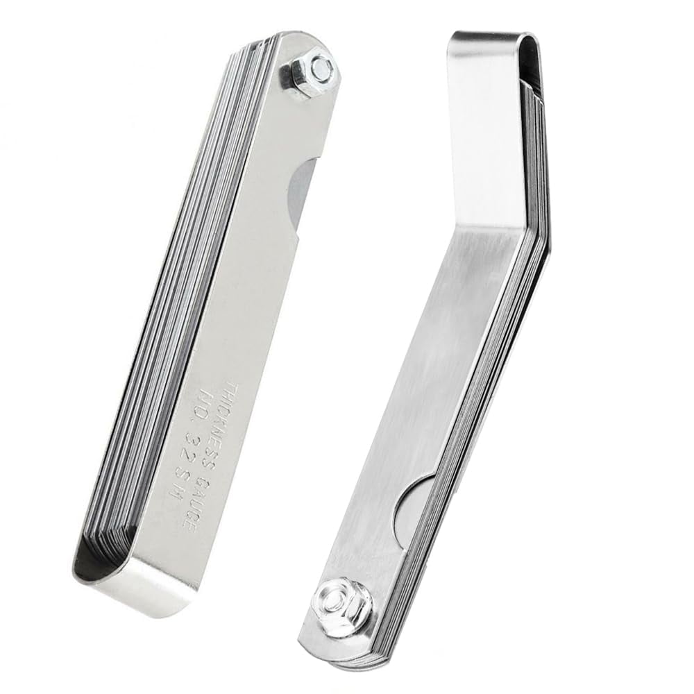 Feeler Gauges - 32 Blades Feeler Gauge Set &16 Pieces Offset Feeler ...