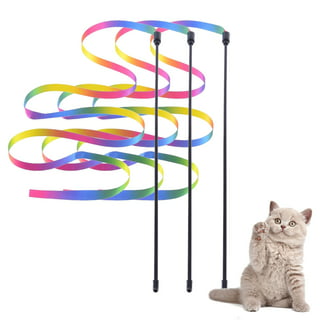  Hihope Cat Toys for Indoor Cats 2in1 Wobble Teaser Wand Cat Toy  – Interactive Enrichment Toy – Cat Treat Puzzle Toy Box – Best DIY Cat Toy  Ever : Pet Supplies