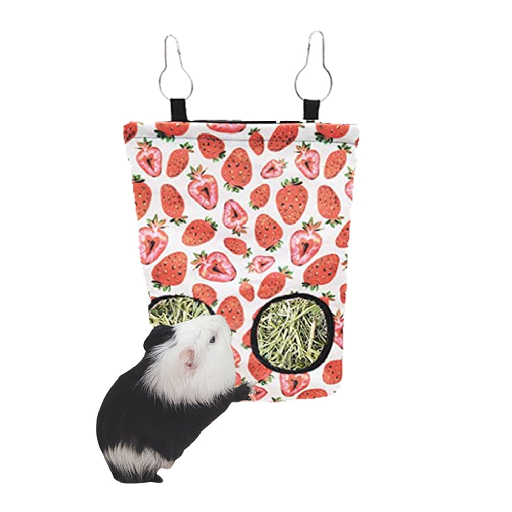 Feelers Pet Rabbit Hay Feeder Bag, Guinea Pig Food Dispenser