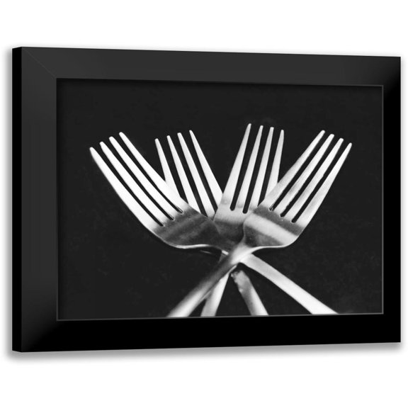 Feeley, Mike 14x12 Black Modern Framed Museum Art Print Titled - Forks