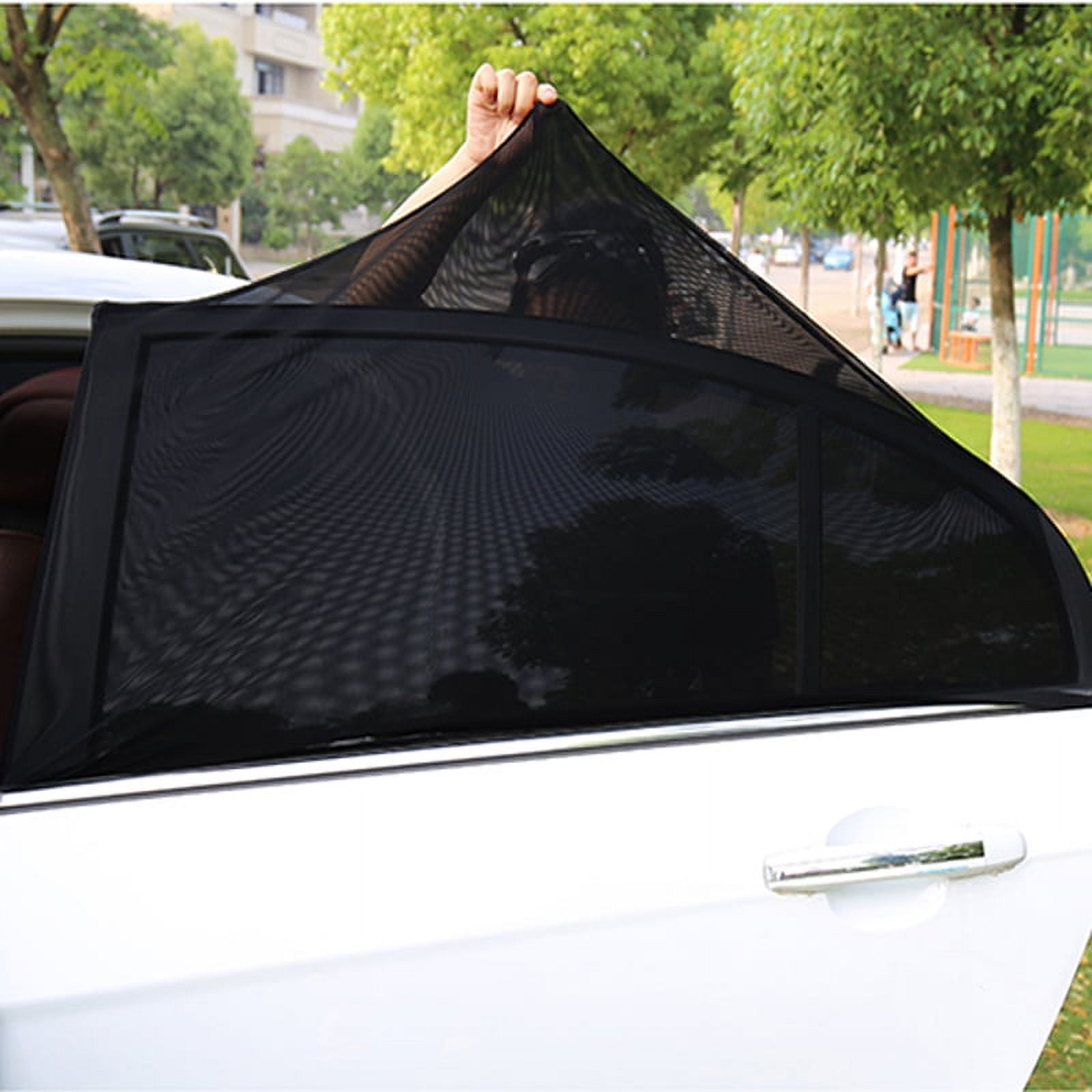 Feelglad UV Protection Automotive Window Shades, Polyester Black, 44.5" x 20", 7.94 oz, 2 Count