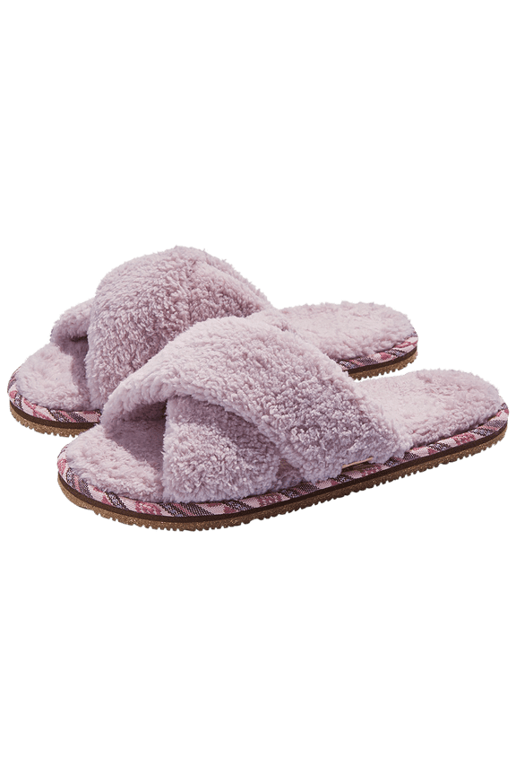 Womens Equinox Cross-Strap Slipper (Blossom, Large)