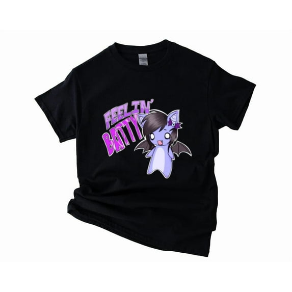 Feelin Batty Scene Kid Emo 2000s Y2K Goth Graphic Art Unisex T-Shirt