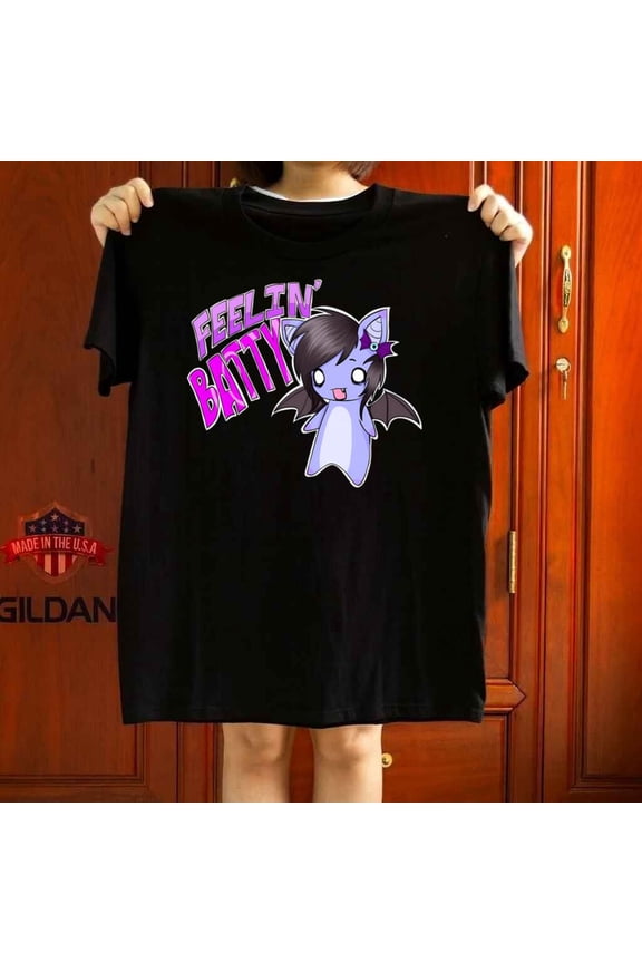 Feelin Batty Y2K Scene Kid Emo Goth Graphic Unisex T-Shirt up to 5XL