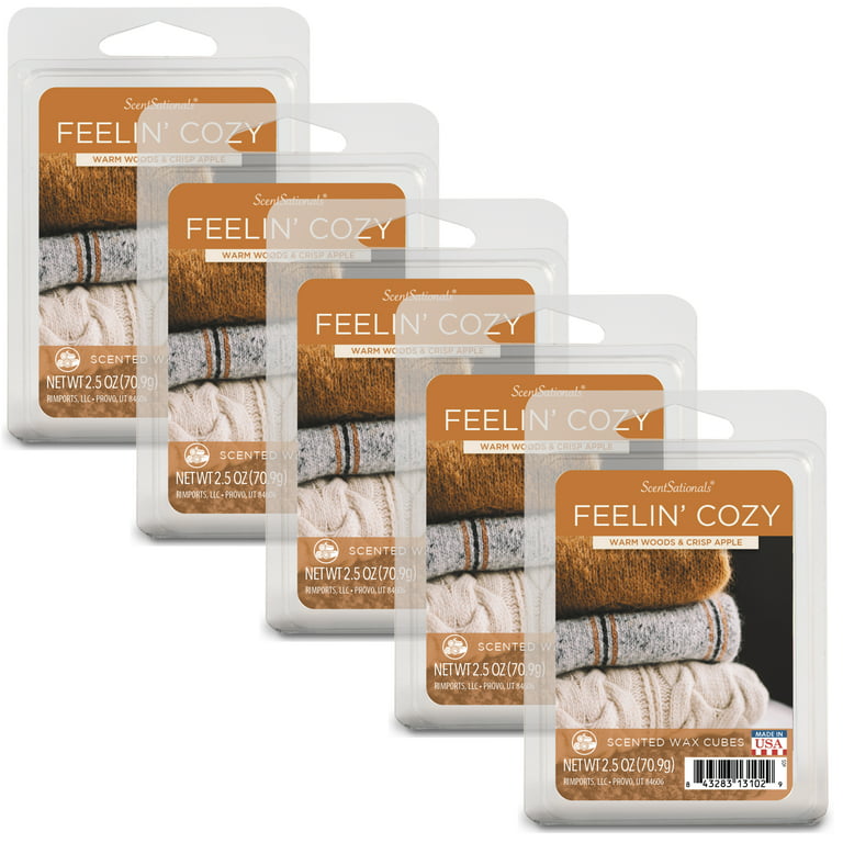 Feelin' Cozy Scented Wax Melts, ScentSationals, 2.5 oz (5-Pack), Size: 12.5 oz