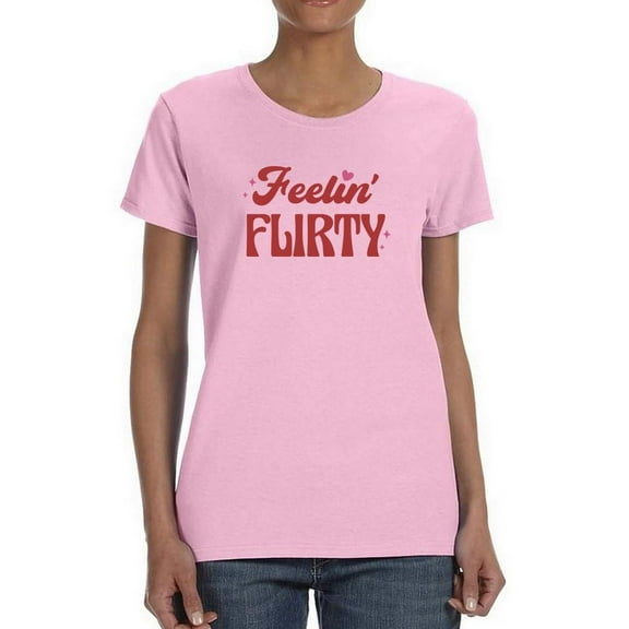 Feelin' Flirty T-Shirt Women -Smartprints Designs, Female x-Large