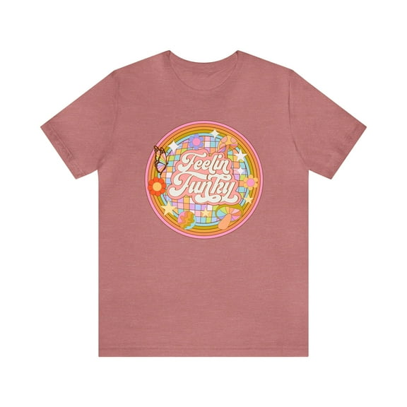 Feelin' Funky Graphic T-Shirt - Retro Vibes and Groovy Designs For Women