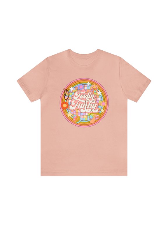 Feelin' Funky Graphic T-Shirt - Retro Vibes and Groovy Designs For Women