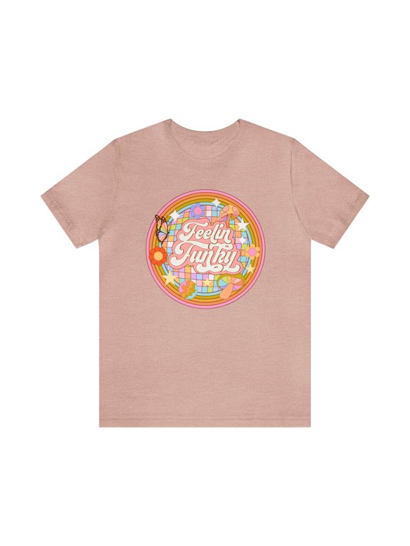 Feelin' Funky Graphic T-Shirt - Retro Vibes and Groovy Designs For Women