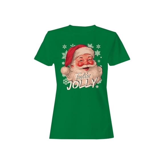 Feelin' Jolly Santa Design Women's T-shirt