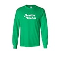 thumbnail image 1 of Feelin Lucky Patricks Day Gift Sarcastic Humor Novelty Men's Long Sleeve Shirts, 1 of 3