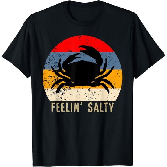 Feelin Salty Maryland Crab Sunset Graphic T-Shirt