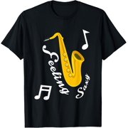 Feelin Saxy Sexy Lady Man Jazz Music Lover Saxophone Gift T-Shirt