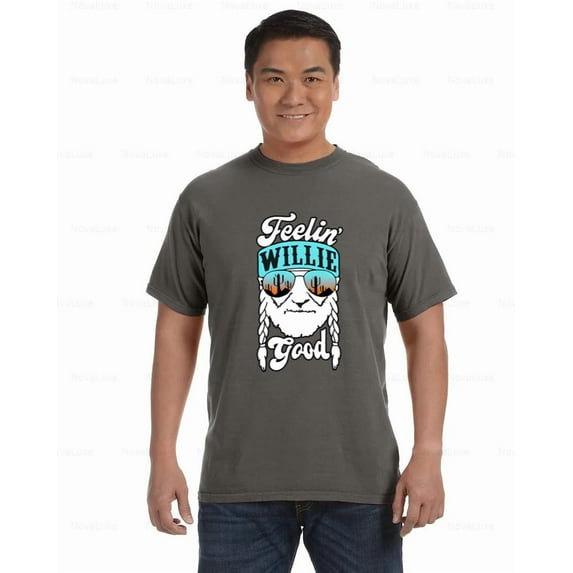 Feelin Willie Good Funny Country Music Fan Vintage Positive Comfort Color T-Shirt