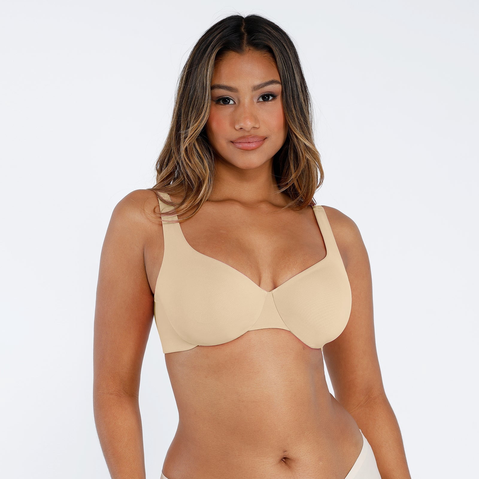 FeelinGirl Underwire Adjustable Deep V-Neck Bra