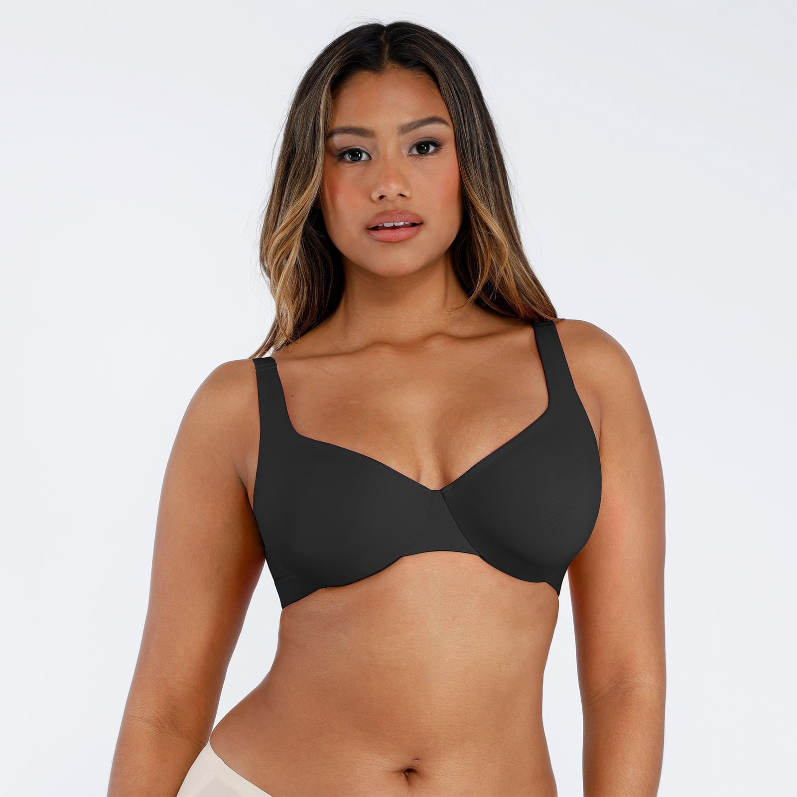 FeelinGirl Underwire Adjustable Deep V-Neck Bra