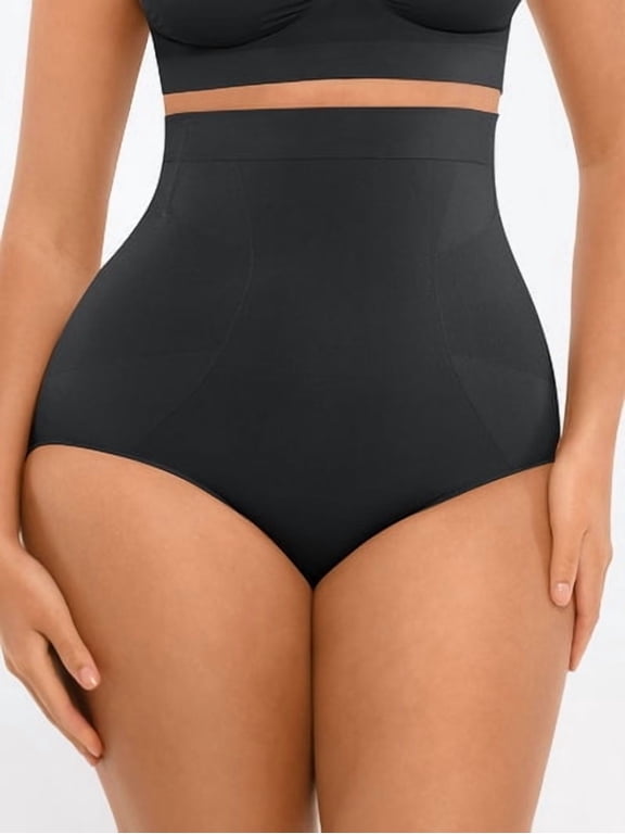 Women's High-Waisted Tummy Control Seamless Shapewear Briefs, Sizes XS-4XL