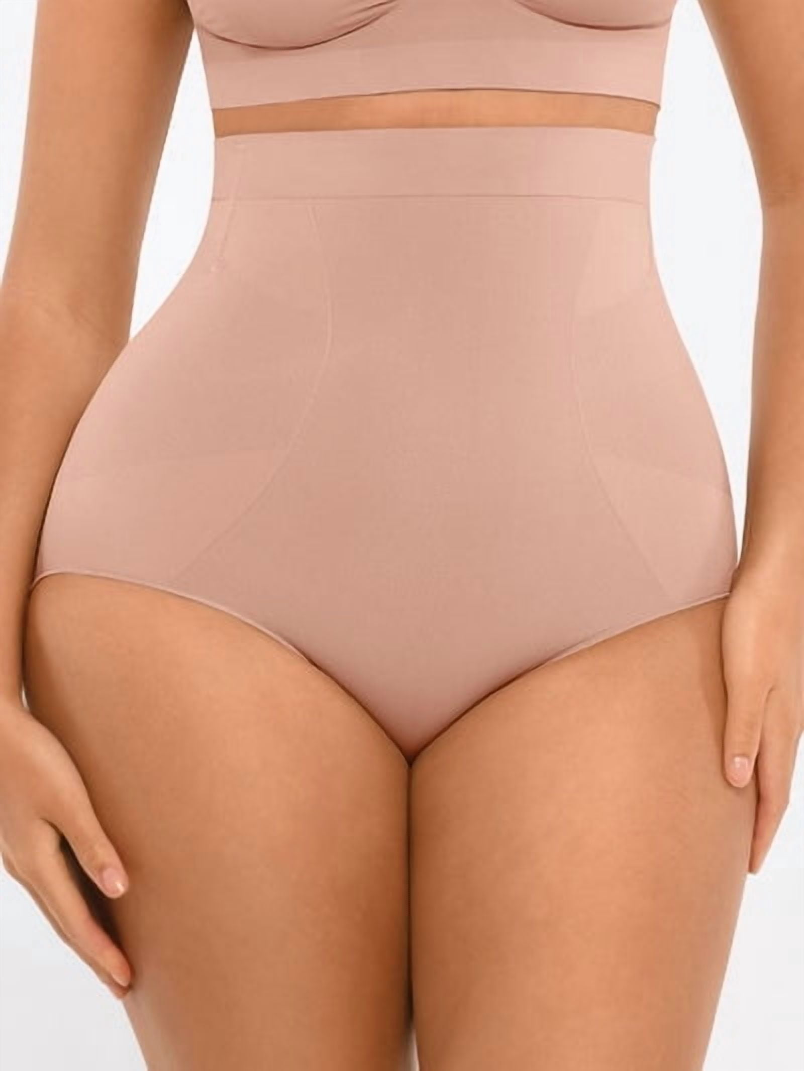 FeelinGirl Women's High-Waisted Tummy Control Seamless Shapewear Briefs, Sizes XS-4XL