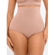 Women's High-Waisted Tummy Control Seamless Shapewear Briefs, Sizes XS-4XL