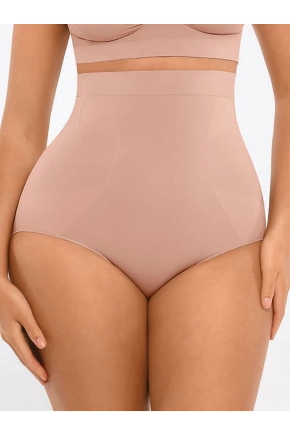 Women's High-Waisted Tummy Control Seamless Shapewear Briefs, Sizes XS-4XL