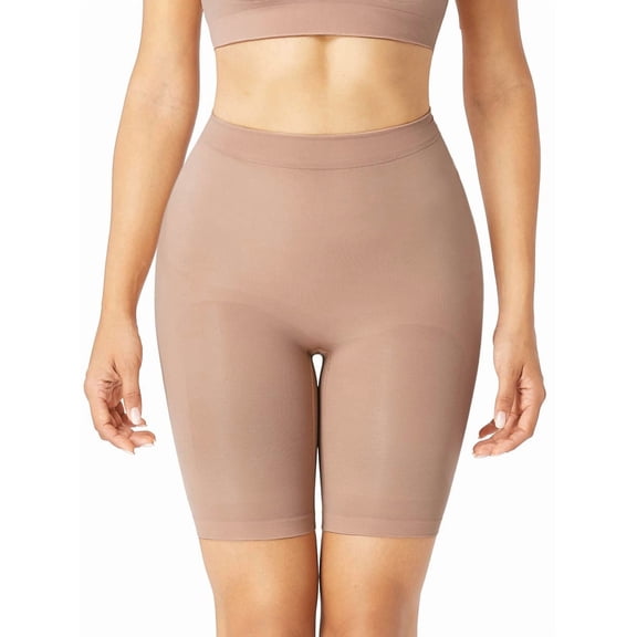 FeelinGirl Mid-Waist Seamless Butt Lifter Shapewear Shorts Slimmer