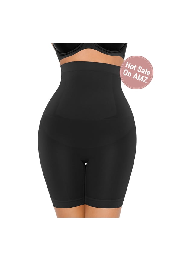 Women's Seamless Comfort Mid-Waist Tummy Control Shaping Shorts, Sizes XS-4XL
