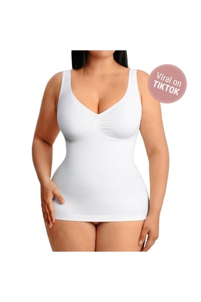 Women's Bust Support Shapewear Tank with Waist and Abdomen Control, Sizes S-3XL