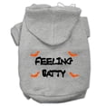 thumbnail image 1 of Feeling Batty Screen Print Pet Hoodie, Grey - 2XL, 1 of 1
