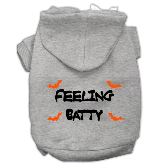 Halloween Pet, Dog Cat Hoodie Screen Printed, "Feeling Batty"