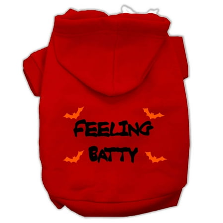 Halloween Pet, Dog Cat Hoodie Screen Printed, "Feeling Batty"