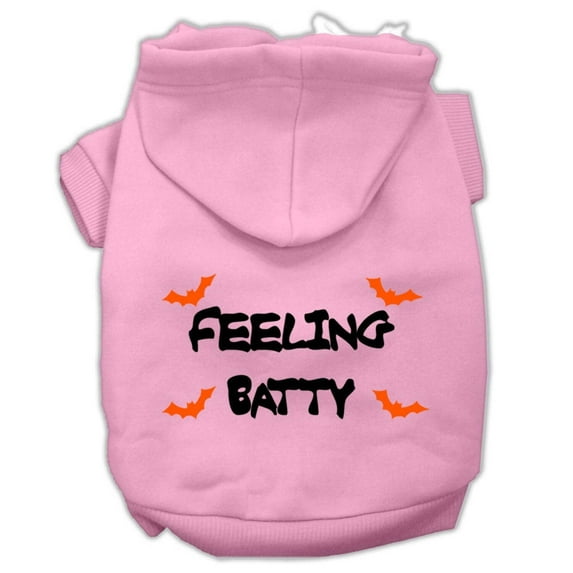 Halloween Pet, Dog Cat Hoodie Screen Printed, "Feeling Batty"